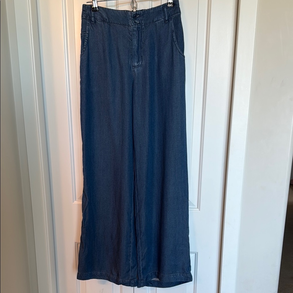 New Young Fabulous & Broke Dark Blue Soft Wide Leg Jeans
